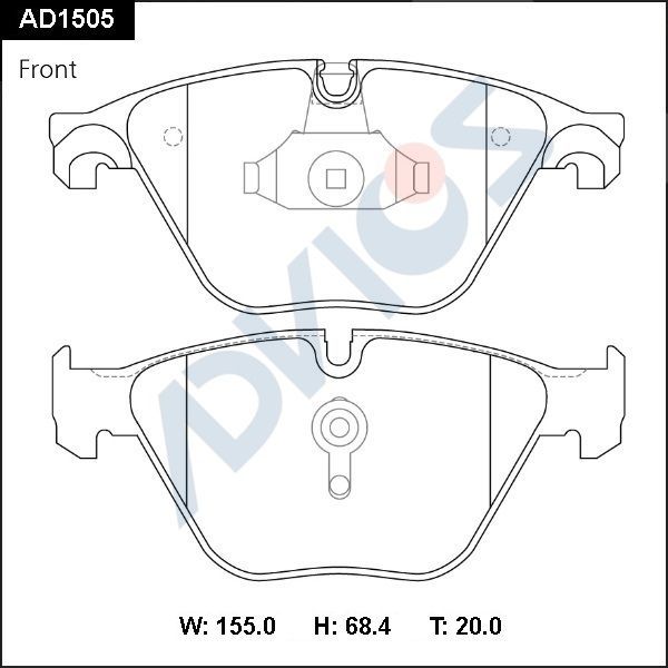 Тормозные колодки Advics. Артикул AD1505