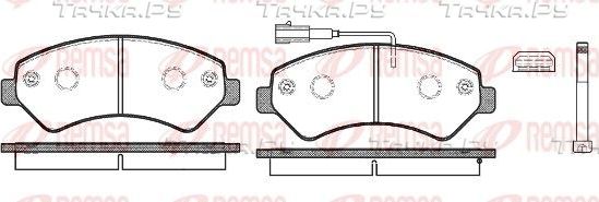 Тормозные колодки Remsa передние для Fiat Ducato III 2006-2026. Артикул 1275.12