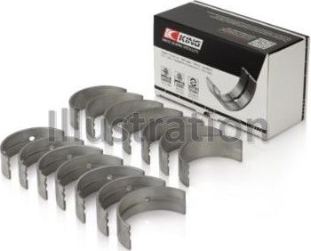 Вкладыши коренные King. Артикул MB7004CP0.25