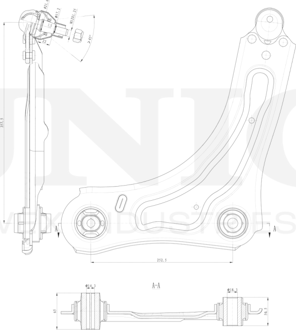 Рычаг подвески (Unio). Артикул SSP-40078
