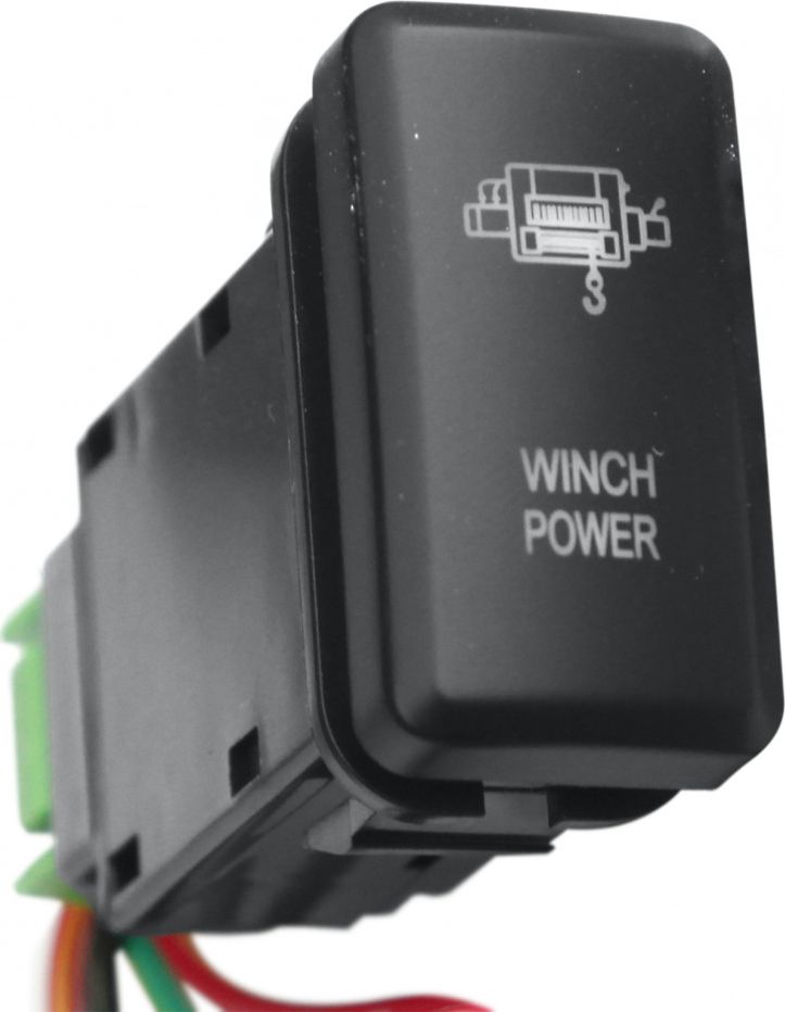 Кнопка РИФ включения/выключения WINCH POWER 40x20 с белой подсветкой для Toyota 4Runner III 1995-2002. Артикул z