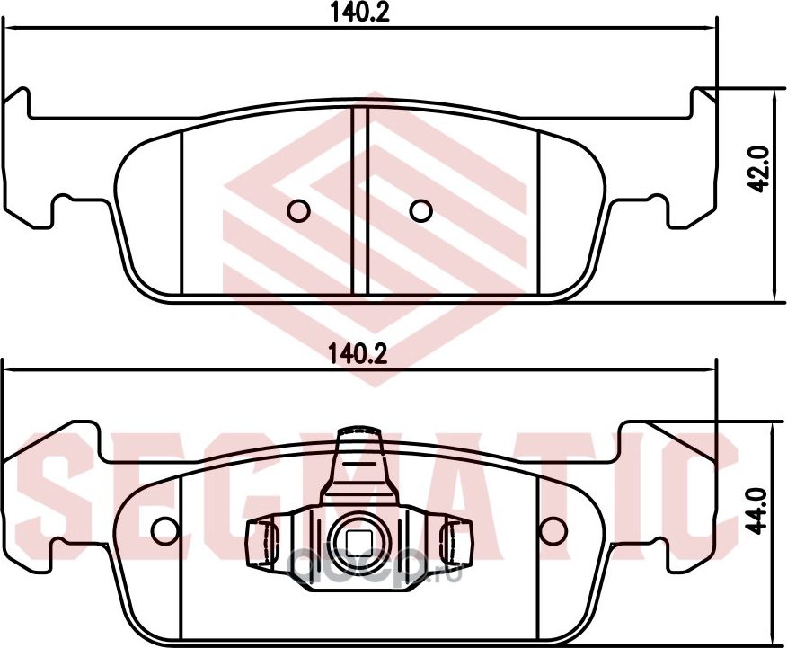 Колодка торм диск пер (Segmatic). Артикул SGBP2649