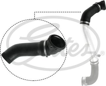 Патрубок интеркулера Gates для BMW X3 I (E83) 2004-2007. Артикул 09-0714
