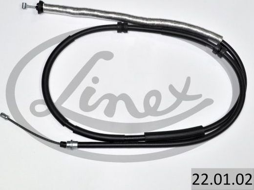 Трос ручника (тросик ручного тормоза) Linex. Артикул 22.01.02