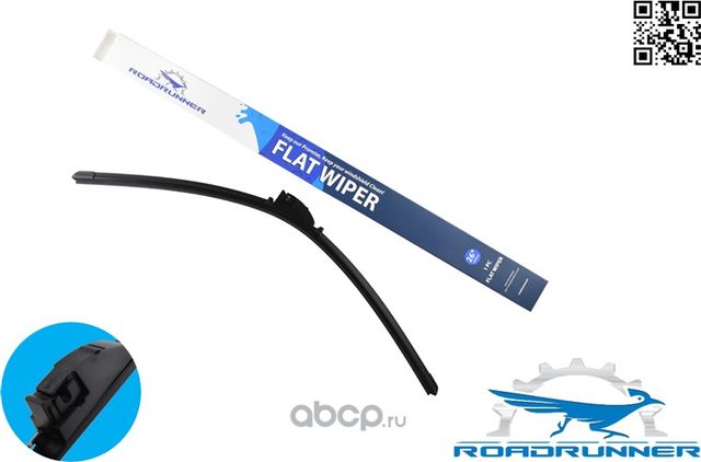 RR-650-F-PS_Щетка стеклоочистителя бескаркасная 650 мм (Roadrunner). Артикул RR650FPS