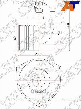 Мотор отопителя салона MITSUBISHI LANCER X 07-OUT (SAT). Артикул ST7802A017