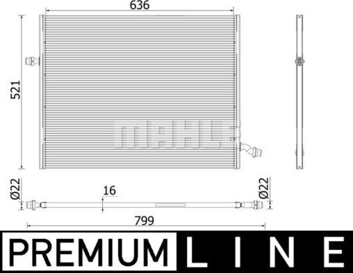 Радиатор низкотемпературный Mahle Premium. Артикул CIR 36 000P