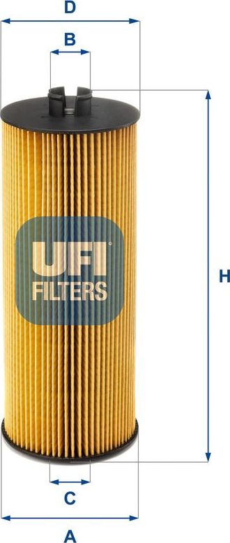 Масляный фильтр UFI для Mercedes-Benz Intouro 2005-2026. Артикул 25.036.00