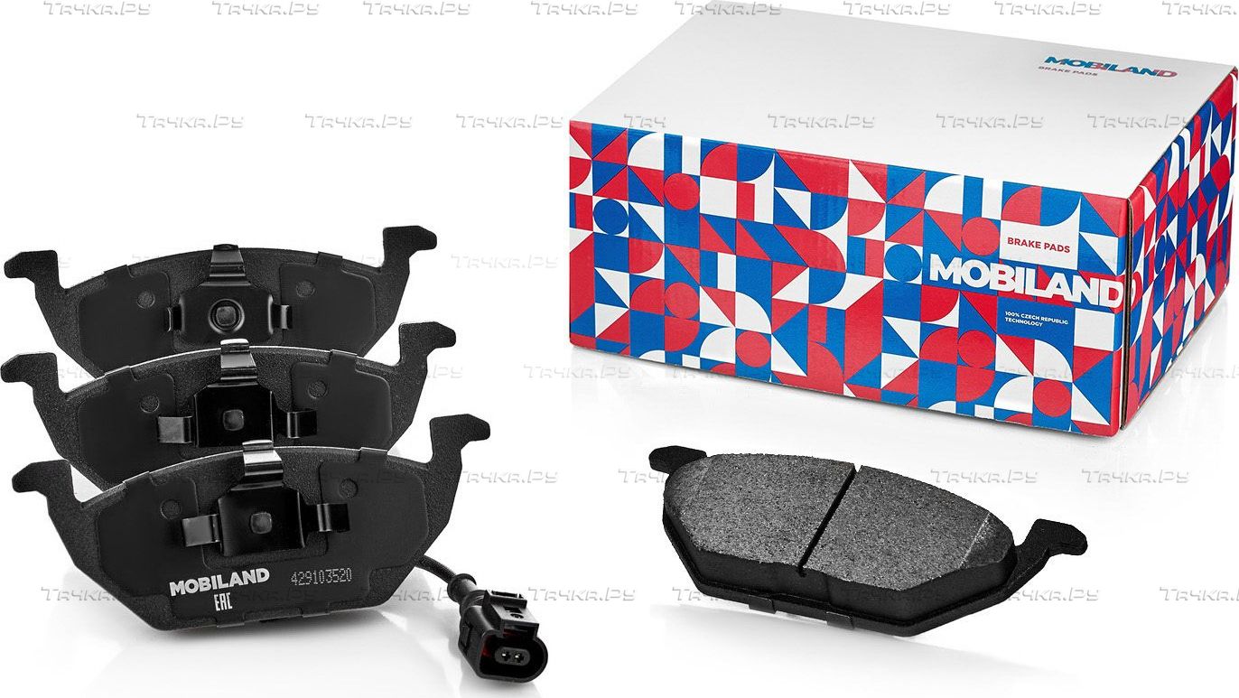 Тормозные колодки Mobiland передние для Audi A3 II (8P) 2003-2013. Артикул 429103520