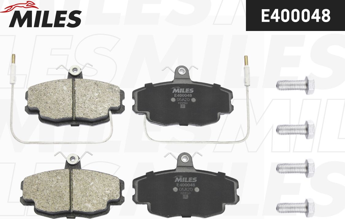 Тормозные колодки Miles (Low-Metallic). Артикул E400048