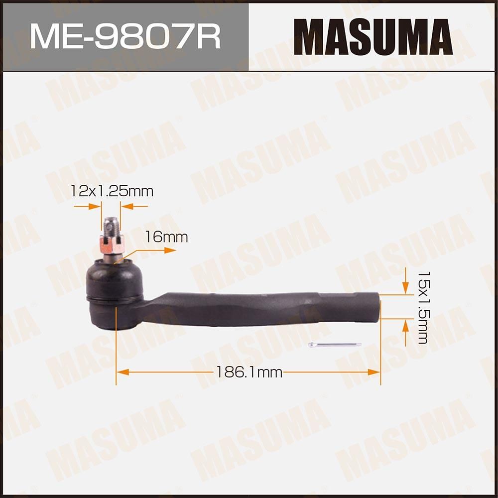 Наконечник рулевой тяги Masuma. Артикул ME-9807R
