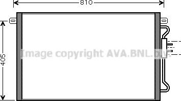 Радиатор кондиционера (конденсатор) AVA (алюминий). Артикул CRA5075