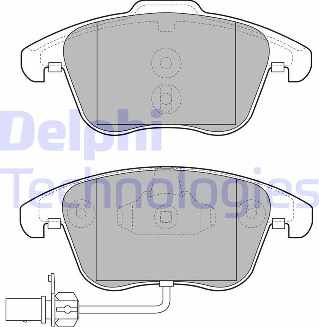 Тормозные колодки Delphi передние для Dodge Stratus I 1995-2000. Артикул LP2107