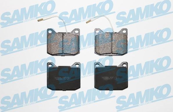 Тормозные колодки Samko. Артикул 5SP118