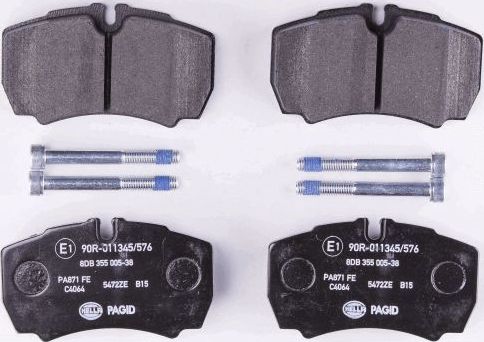 Тормозные колодки Hella. Артикул 8DB 355 005-381