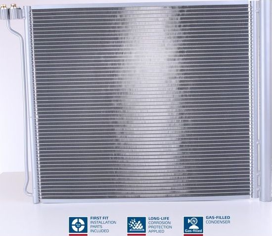 Радиатор кондиционера (конденсатор) Nissens (алюминий). Артикул 940339