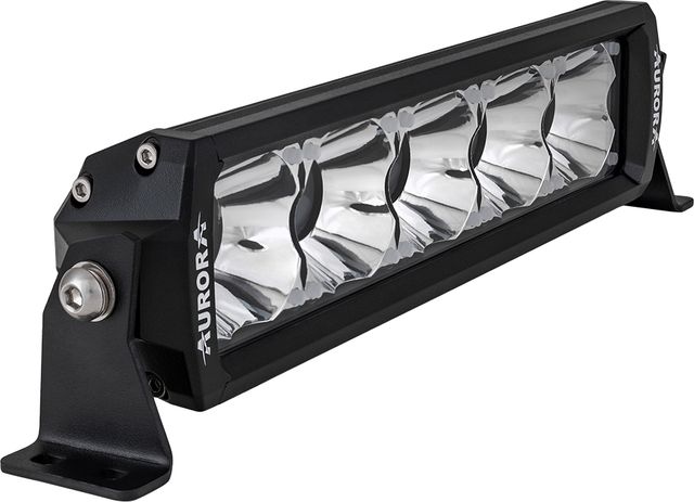 Светодиодная фара дальнего света Aurora 254 мм 75W с RGB подсветкой. Артикул ALO-D6T-10-P23Q