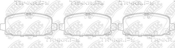 Тормозные колодки NiBK. Артикул PN0870