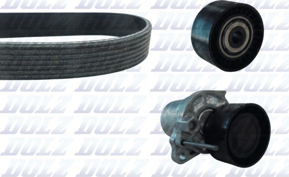 Ремень ГРМ с роликами (комплект) Dolz. Артикул SKD200A