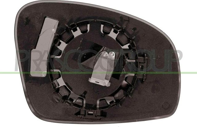 Зеркальное стекло бокового зеркала Prasco левое для Skoda Fabia II 2006-2010. Артикул SK3247524