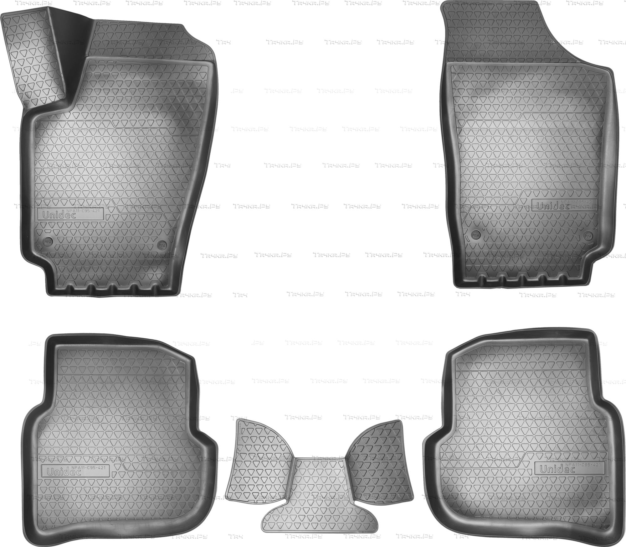 Коврики Норпласт для салона Volkswagen Polo V седан 2010-2026. Артикул NPA11-C95-421