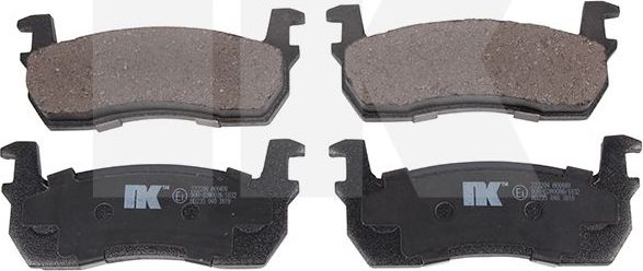 Тормозные колодки NK передние для Nissan Micra K10 1982-1992. Артикул 222204