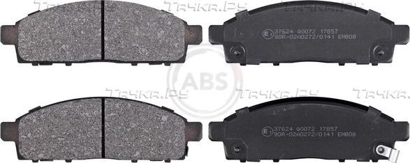 Тормозные колодки ABS. Артикул 37624