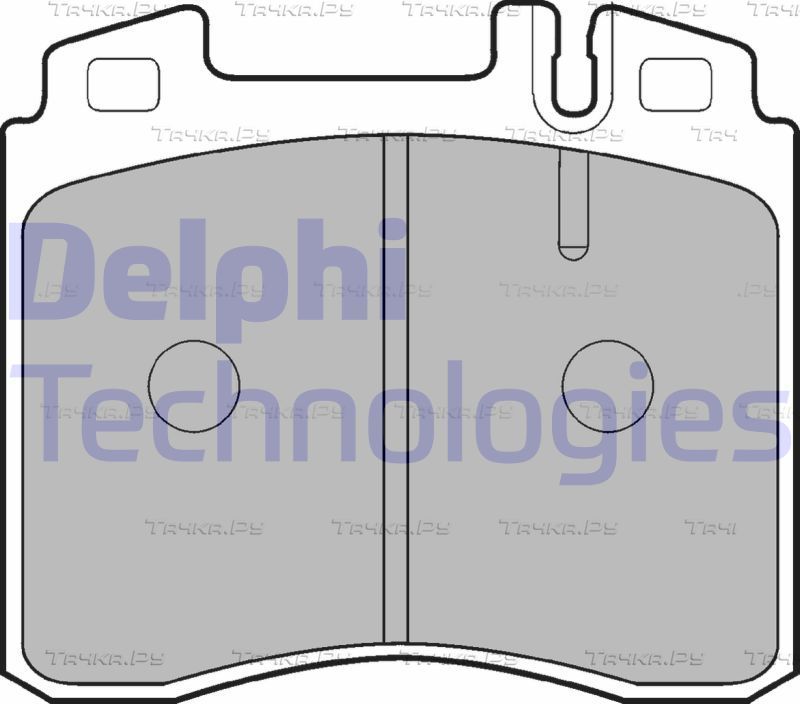 Тормозные колодки Delphi (Low-Metallic) передние для Mercedes-Benz S-Класс III (W140) 1991-1999. Артикул LP842