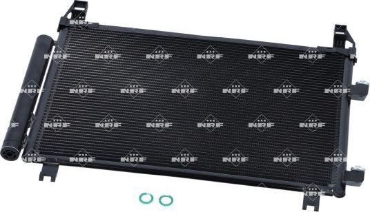 Радиатор кондиционера (конденсатор) NRF EASY FIT для Toyota Yaris III 2017-2014. Артикул 350582