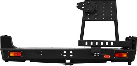 Бампер силовой OJ задний с калиткой под запаску для Nissan Patrol Y61 2004-2010. Артикул 03.119.02