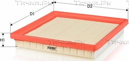 Воздушный фильтр  Tecneco Filters для Rover 75 I 1999-2005. Артикул AR658PM