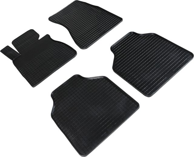 Коврики резиновые Seintex с узором сетка для салона BMW 7 E66L 2001-2008. Артикул 00982