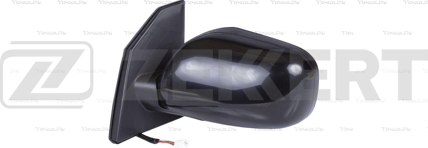 Зеркало боковое (в сборе) Zekkert левое для Toyota Corolla E120, E130 2001-2004. Артикул SP-4110