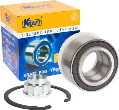 Подшипник ступицы переднего колеса, комплект Toyota Aygo (05-12) (Kraft). Артикул KT204650