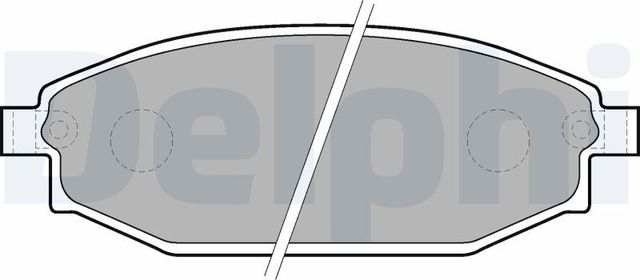 Тормозные колодки Delphi (Low-Metallic). Артикул LP1665