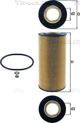 Масляный фильтр Mahle для PUCH G-modell W461 1997-2001. Артикул OX 123/1D