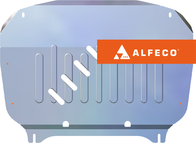 Защита алюминиевая Alfeco (4мм) для картера и КПП Changan UNI-K 2020-2026. Артикул ALF.57.02AL4