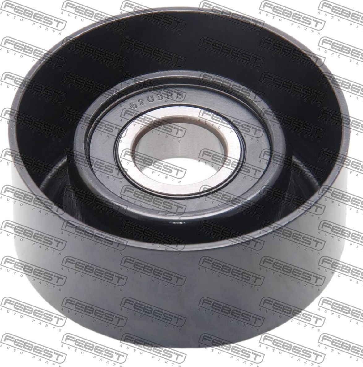 Натяжной ролик (натяжитель) приводного поликлинового ремня Febest. Артикул 1287-CM