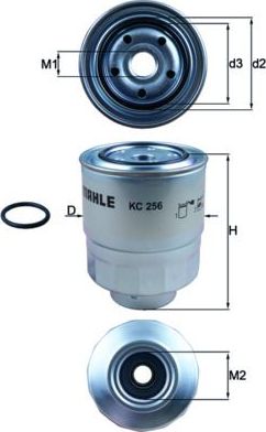 Топливный фильтр Mahle. Артикул KC 256D