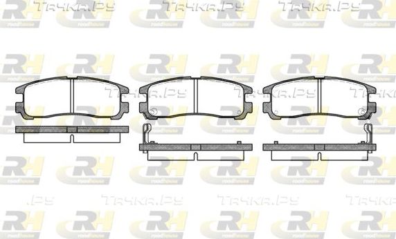 Тормозные колодки RoadHouse задние для Dodge Stealth 1990-1996. Артикул 2291.02