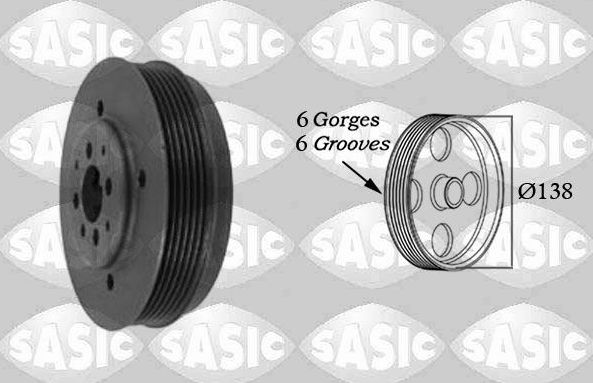 Шкив коленвала Sasic. Артикул 2156011