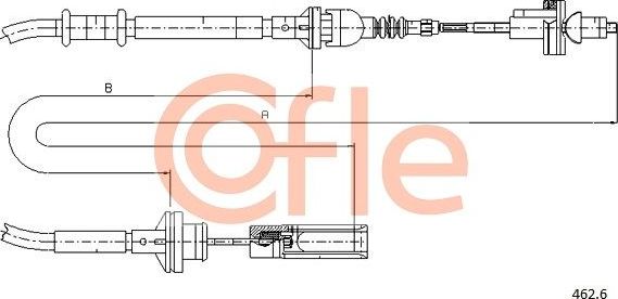 Трос сцепления Cofle для Fiat Marea 1996-2002. Артикул 92.462.6