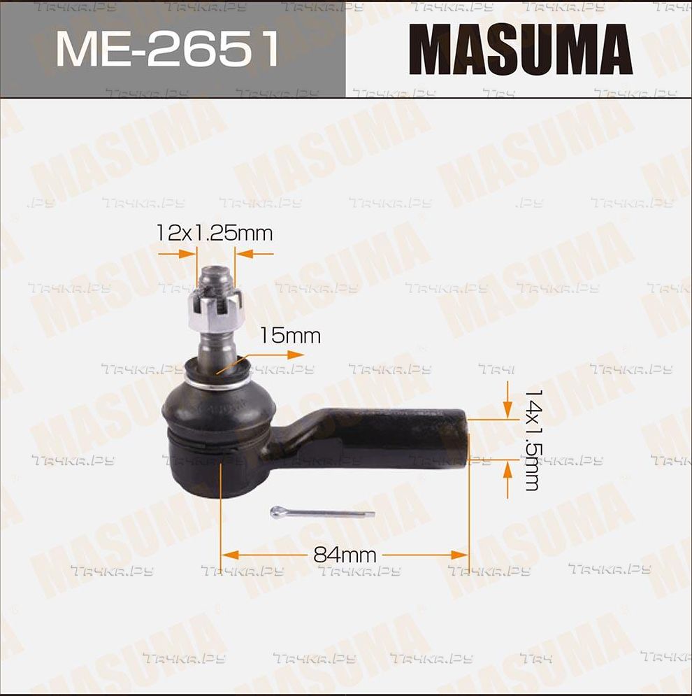 Наконечник рулевой тяги Masuma передний правый/левый для Toyota Echo 2001-2005. Артикул ME-2651