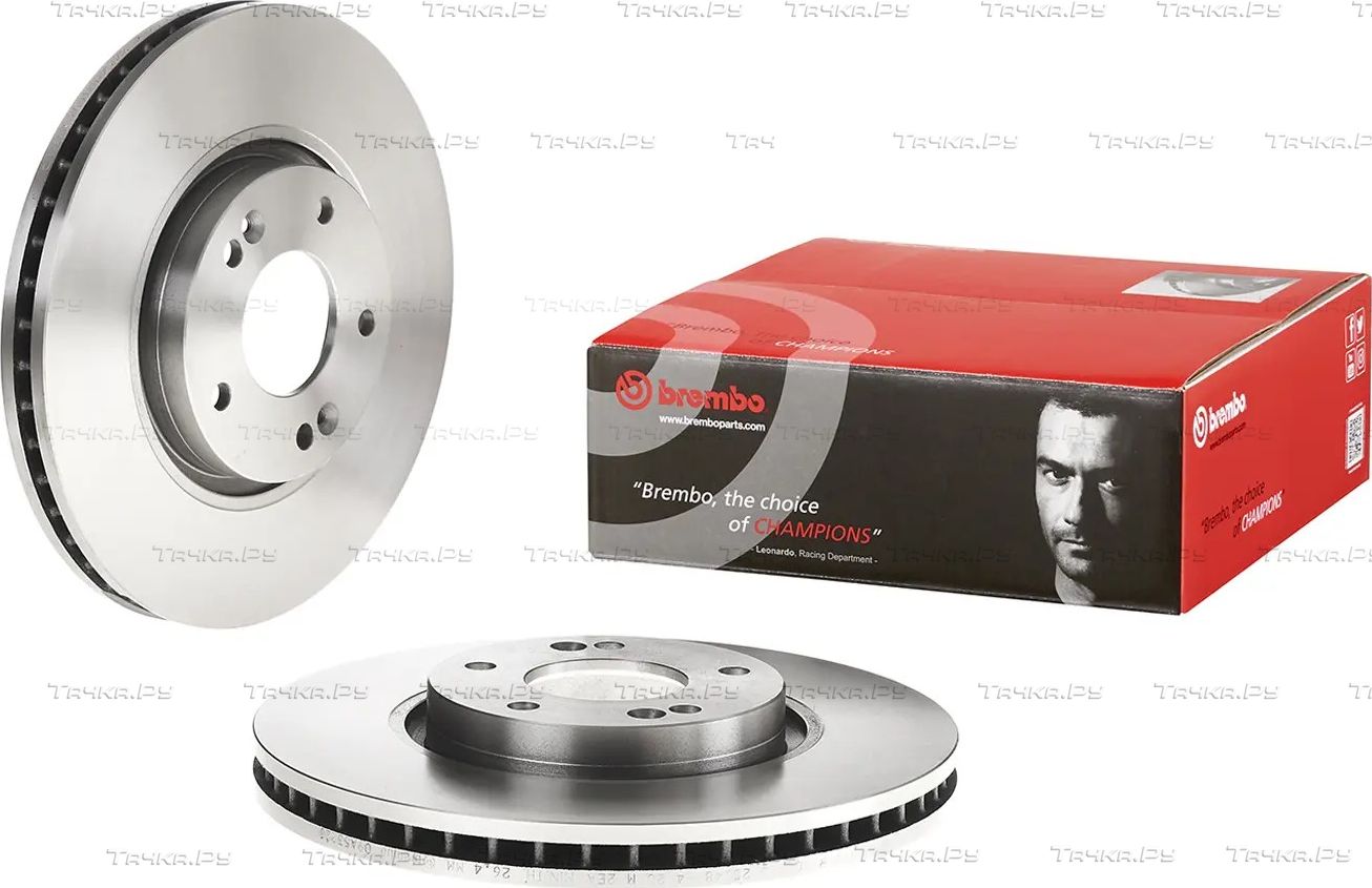 Тормозной диск Brembo передний для Kia Soul II 2014-2019. Артикул 09.A532.20