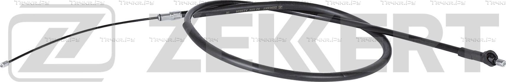 Трос ручника (тросик ручного тормоза) Zekkert. Артикул BZ-1194