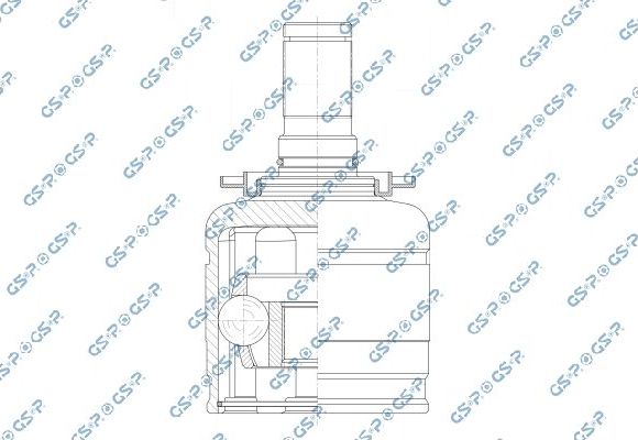 Шрус внутренний (граната) GSP передний для Mercedes-Benz Sprinter 907, 910 2019-2026. Артикул 603449