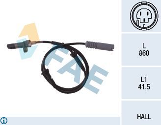 Датчик ABS FAE. Артикул 78009