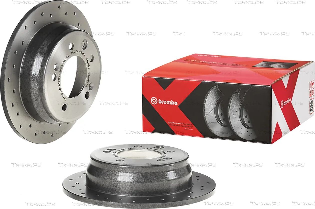 Тормозной диск Brembo XTRA LINE - Xtra для Kia Ceed I 2006-2012. Артикул 08.A869.1X
