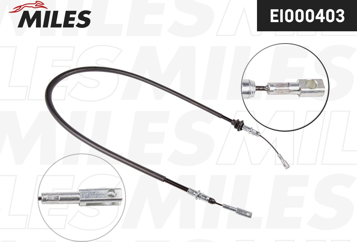 Трос ручника (тросик ручного тормоза) Miles. Артикул EI000403