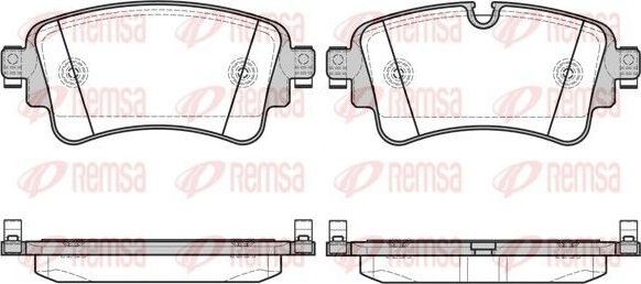 Тормозные колодки Remsa. Артикул 1669.08
